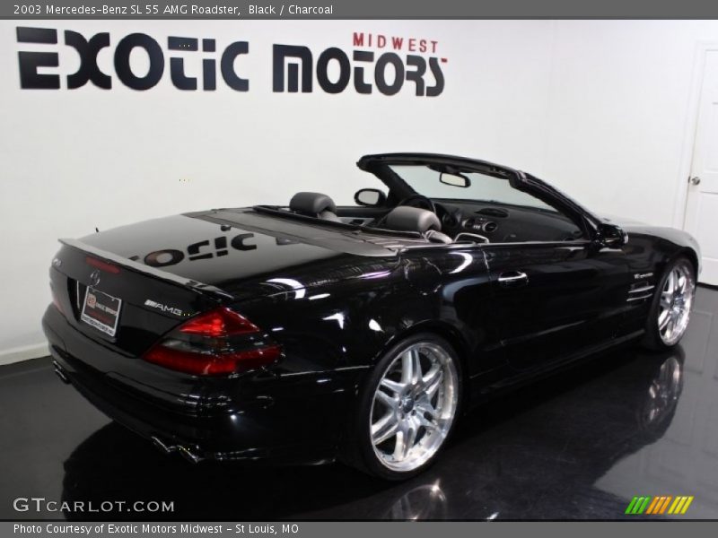 Black / Charcoal 2003 Mercedes-Benz SL 55 AMG Roadster