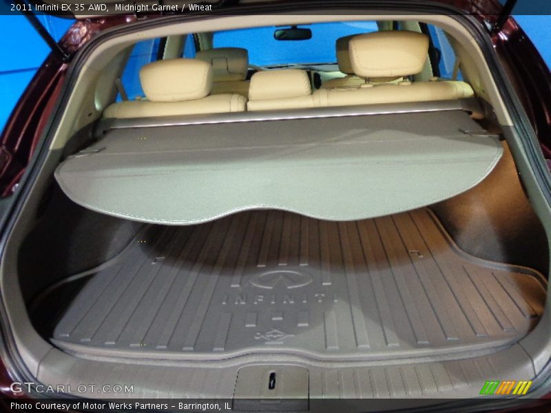 Midnight Garnet / Wheat 2011 Infiniti EX 35 AWD