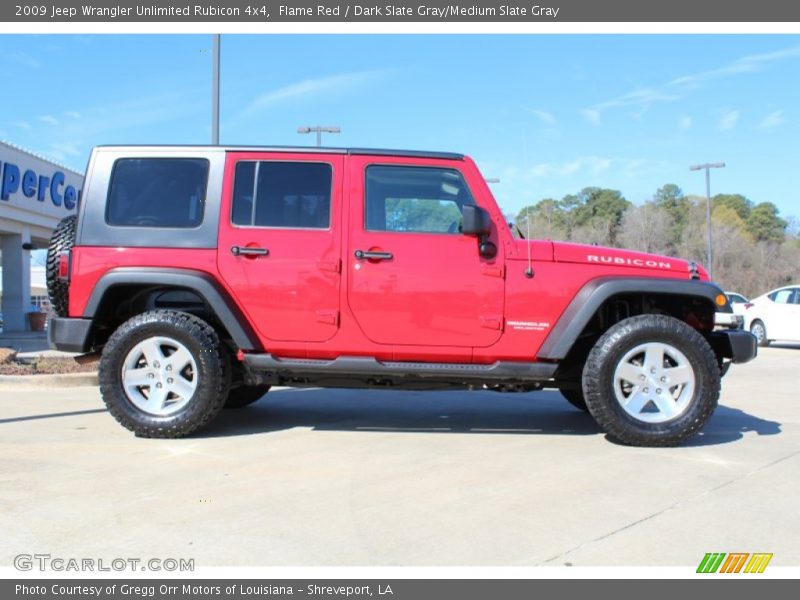 Flame Red / Dark Slate Gray/Medium Slate Gray 2009 Jeep Wrangler Unlimited Rubicon 4x4