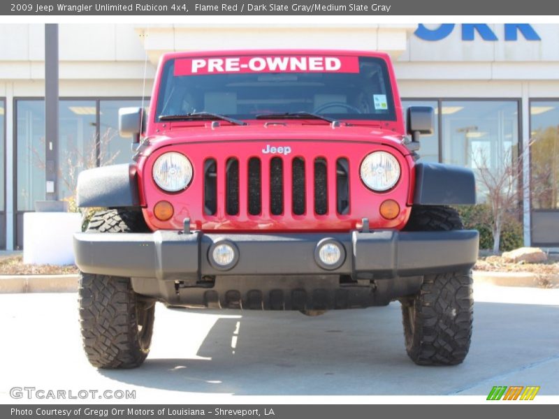 Flame Red / Dark Slate Gray/Medium Slate Gray 2009 Jeep Wrangler Unlimited Rubicon 4x4