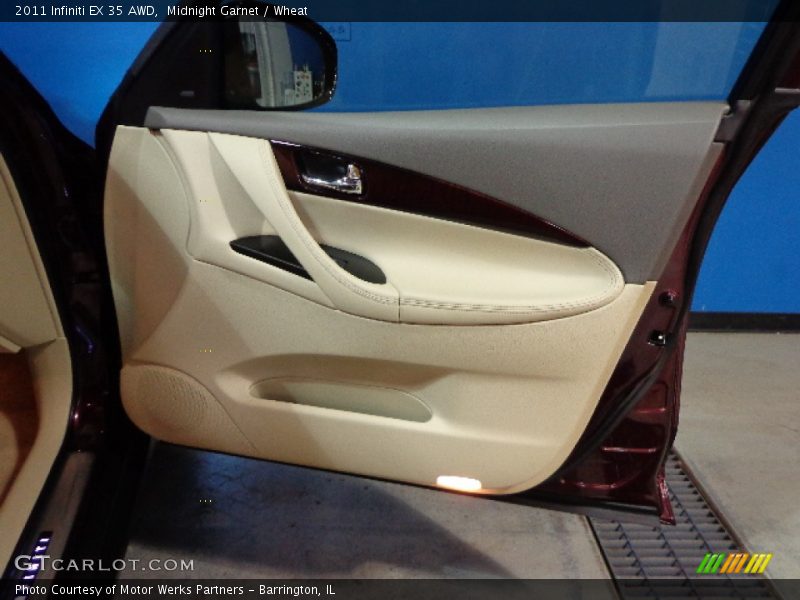 Midnight Garnet / Wheat 2011 Infiniti EX 35 AWD