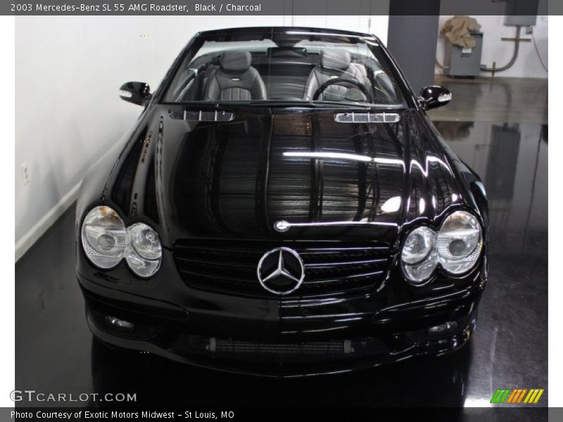 Black / Charcoal 2003 Mercedes-Benz SL 55 AMG Roadster