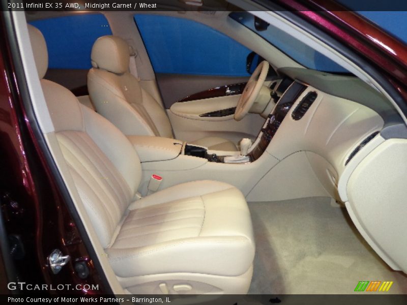 Midnight Garnet / Wheat 2011 Infiniti EX 35 AWD