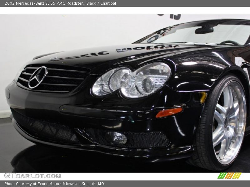 Black / Charcoal 2003 Mercedes-Benz SL 55 AMG Roadster