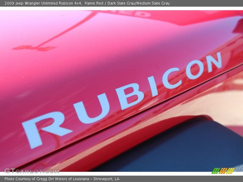 Flame Red / Dark Slate Gray/Medium Slate Gray 2009 Jeep Wrangler Unlimited Rubicon 4x4