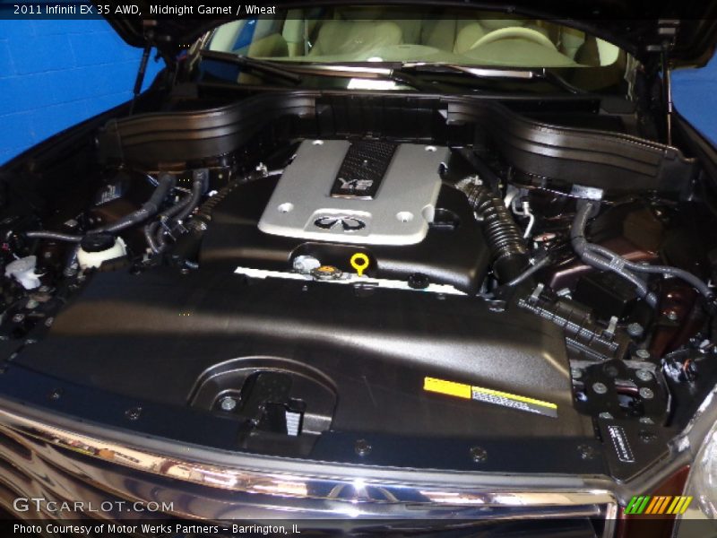 Midnight Garnet / Wheat 2011 Infiniti EX 35 AWD