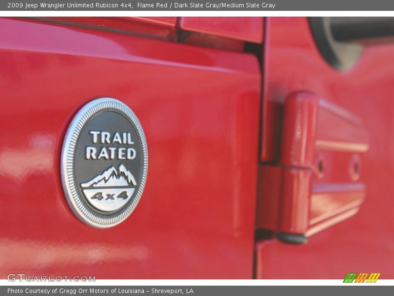 Flame Red / Dark Slate Gray/Medium Slate Gray 2009 Jeep Wrangler Unlimited Rubicon 4x4