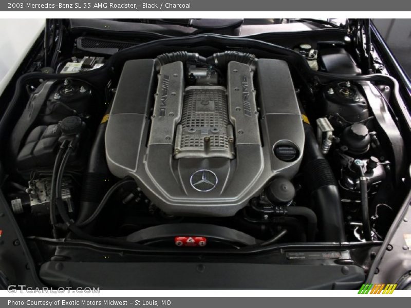 Black / Charcoal 2003 Mercedes-Benz SL 55 AMG Roadster