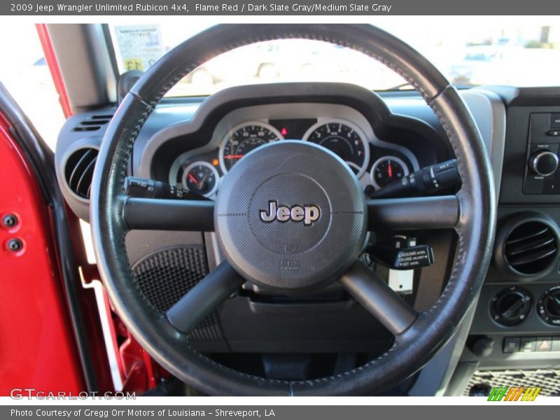 Flame Red / Dark Slate Gray/Medium Slate Gray 2009 Jeep Wrangler Unlimited Rubicon 4x4