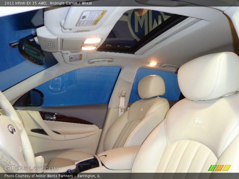 Midnight Garnet / Wheat 2011 Infiniti EX 35 AWD