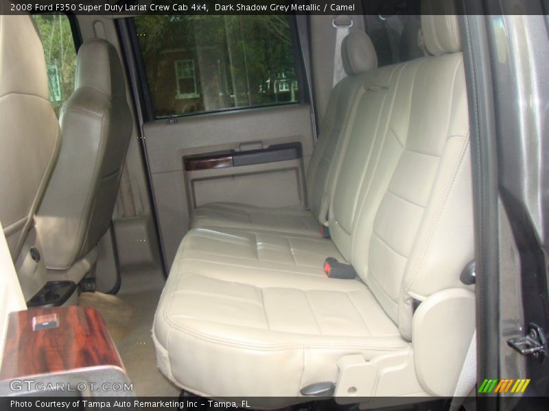 Dark Shadow Grey Metallic / Camel 2008 Ford F350 Super Duty Lariat Crew Cab 4x4