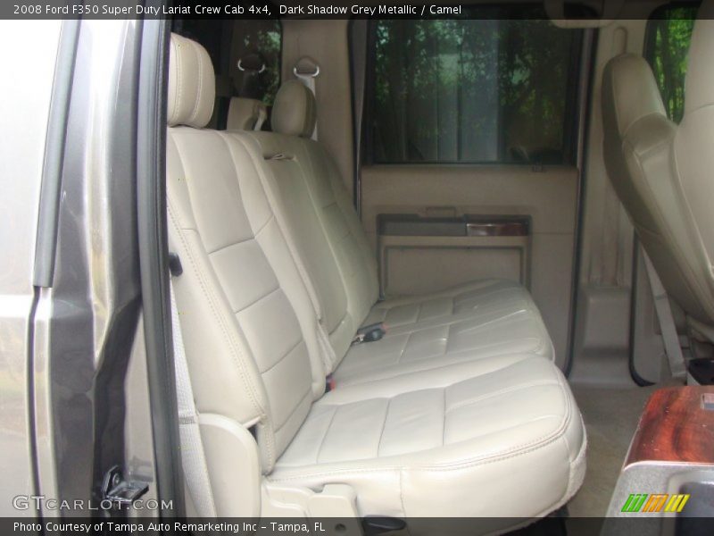 Dark Shadow Grey Metallic / Camel 2008 Ford F350 Super Duty Lariat Crew Cab 4x4