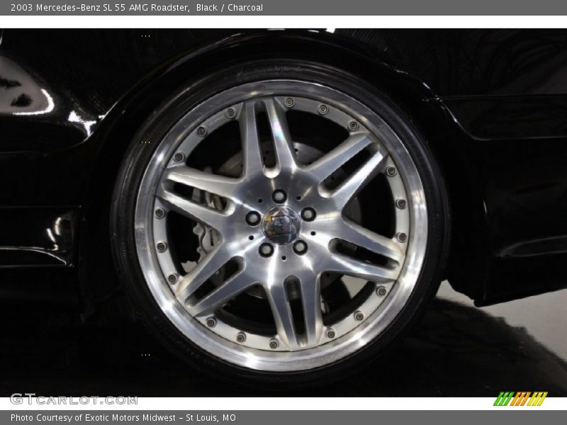 Black / Charcoal 2003 Mercedes-Benz SL 55 AMG Roadster