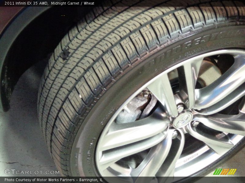 Midnight Garnet / Wheat 2011 Infiniti EX 35 AWD