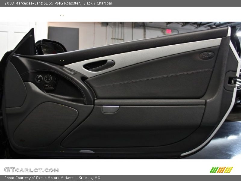 Black / Charcoal 2003 Mercedes-Benz SL 55 AMG Roadster