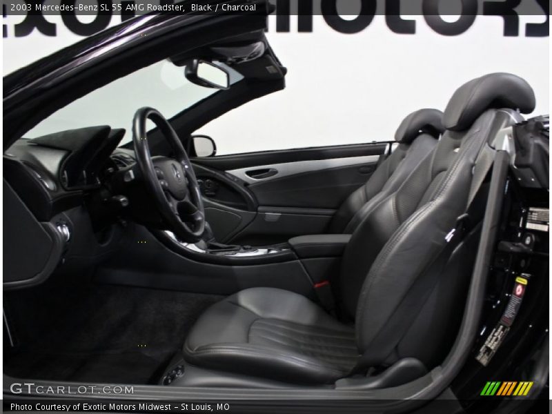 Black / Charcoal 2003 Mercedes-Benz SL 55 AMG Roadster
