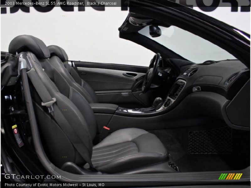 Black / Charcoal 2003 Mercedes-Benz SL 55 AMG Roadster