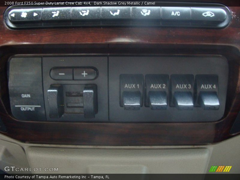 Dark Shadow Grey Metallic / Camel 2008 Ford F350 Super Duty Lariat Crew Cab 4x4