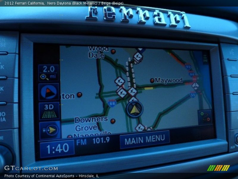 Navigation of 2012 California 