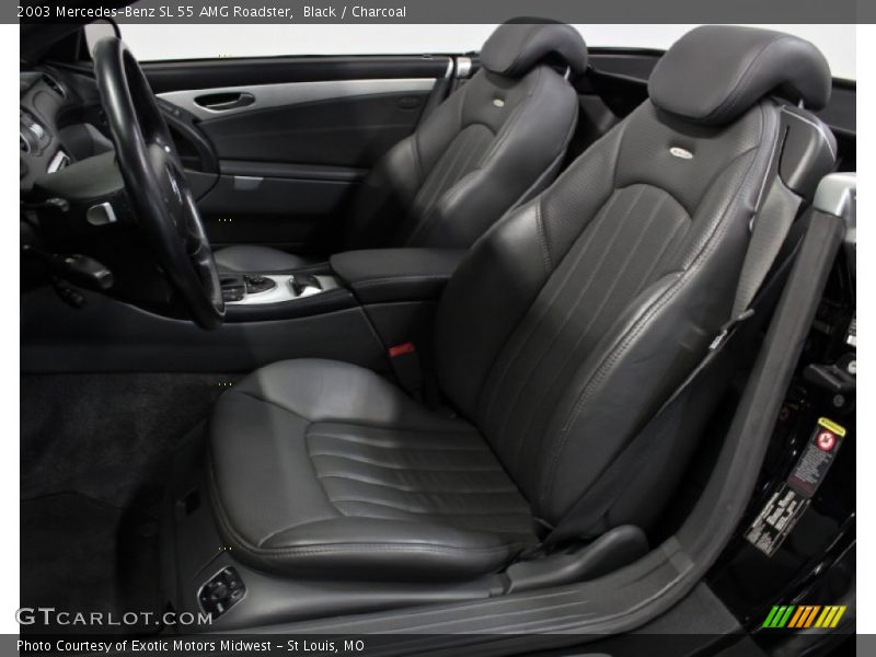Black / Charcoal 2003 Mercedes-Benz SL 55 AMG Roadster
