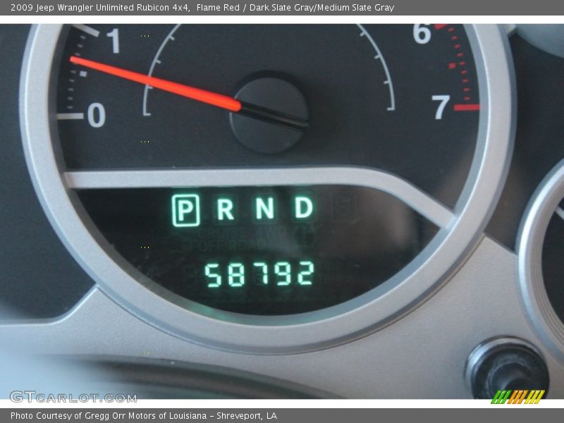Flame Red / Dark Slate Gray/Medium Slate Gray 2009 Jeep Wrangler Unlimited Rubicon 4x4
