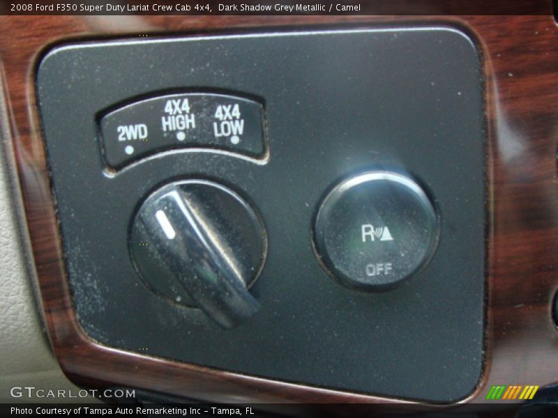 Dark Shadow Grey Metallic / Camel 2008 Ford F350 Super Duty Lariat Crew Cab 4x4
