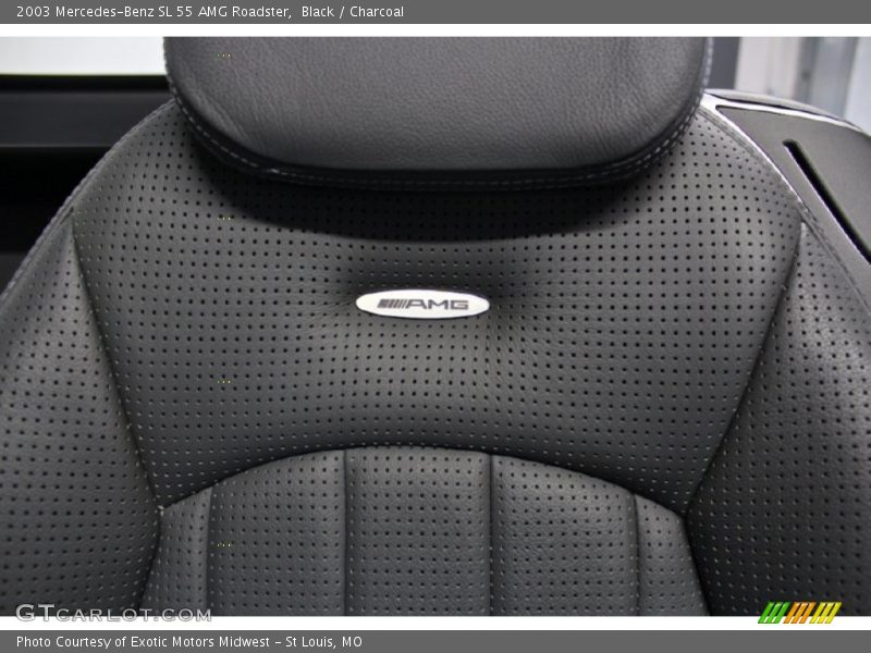 Black / Charcoal 2003 Mercedes-Benz SL 55 AMG Roadster