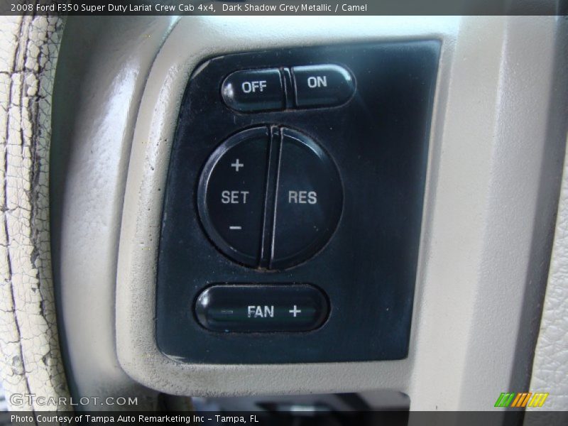 Dark Shadow Grey Metallic / Camel 2008 Ford F350 Super Duty Lariat Crew Cab 4x4