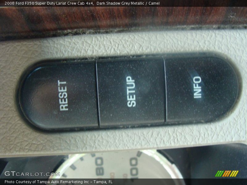 Dark Shadow Grey Metallic / Camel 2008 Ford F350 Super Duty Lariat Crew Cab 4x4
