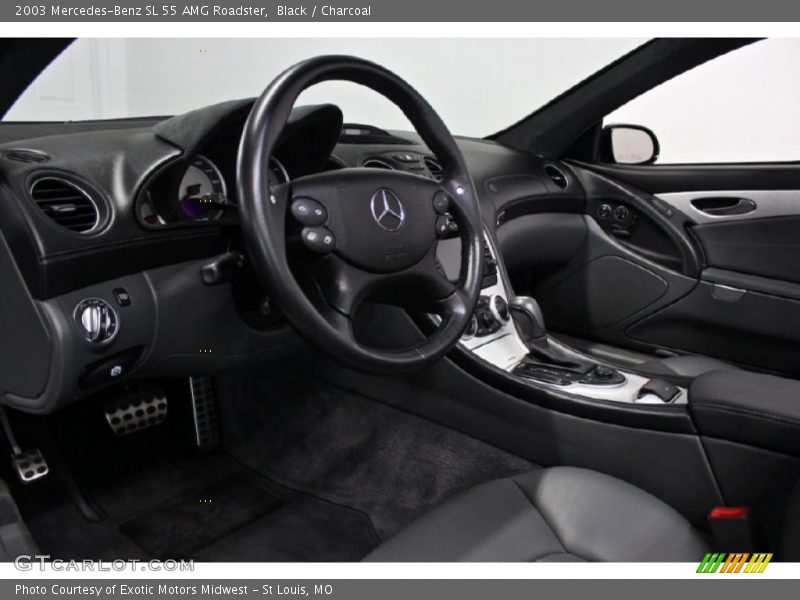 Black / Charcoal 2003 Mercedes-Benz SL 55 AMG Roadster