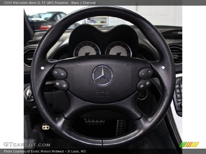 Black / Charcoal 2003 Mercedes-Benz SL 55 AMG Roadster