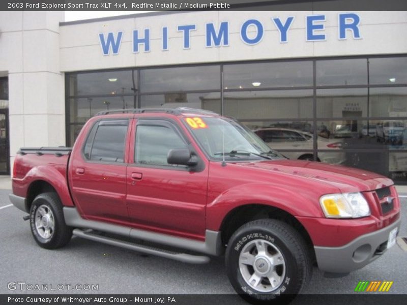 Redfire Metallic / Medium Pebble 2003 Ford Explorer Sport Trac XLT 4x4