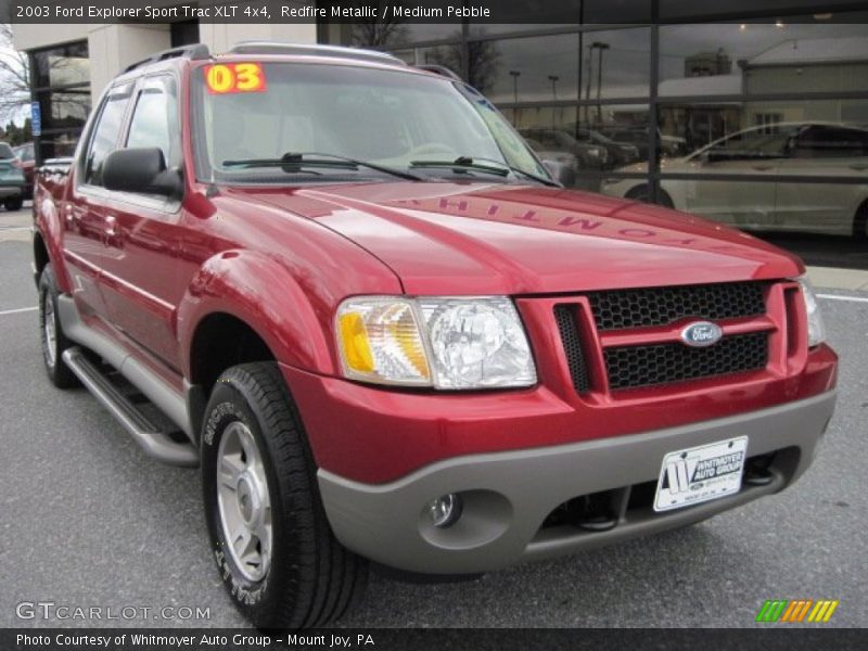 Redfire Metallic / Medium Pebble 2003 Ford Explorer Sport Trac XLT 4x4