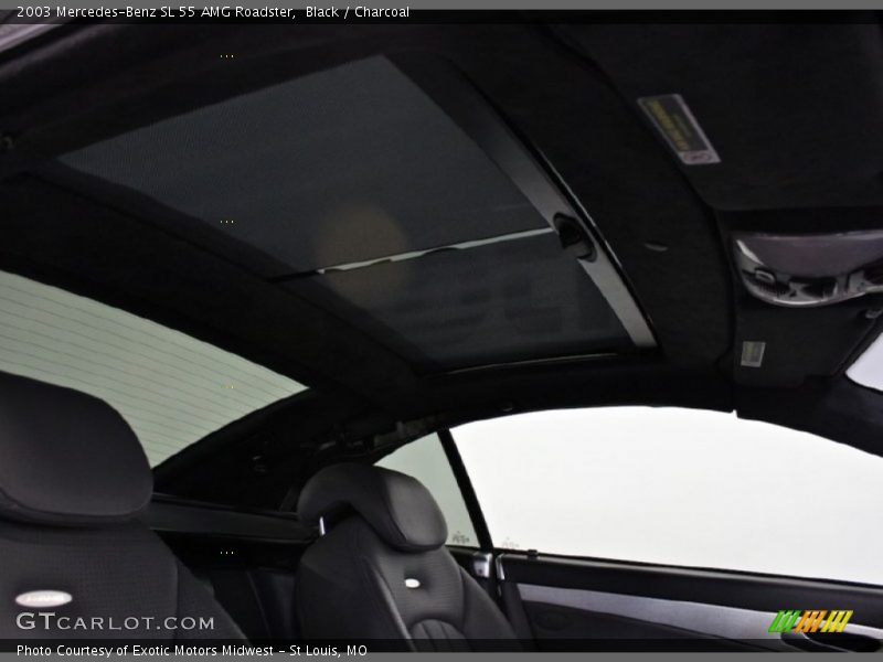 Black / Charcoal 2003 Mercedes-Benz SL 55 AMG Roadster