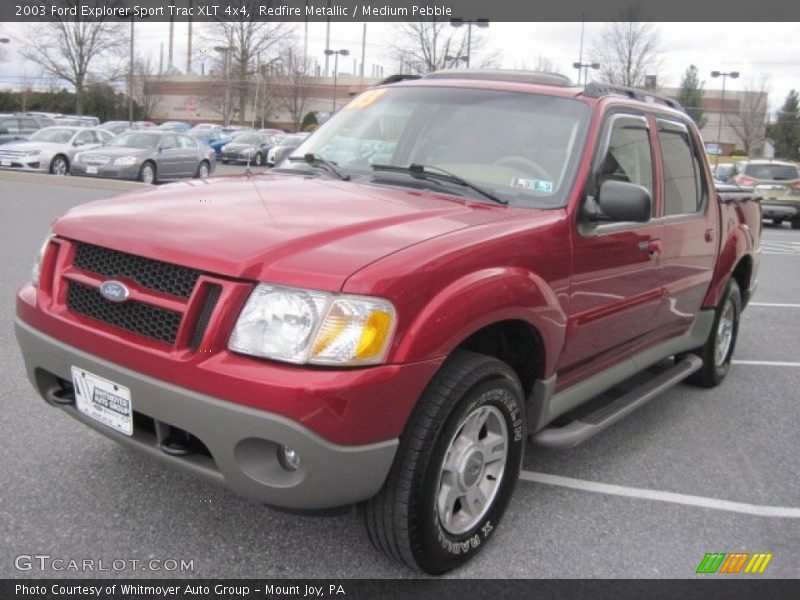 Redfire Metallic / Medium Pebble 2003 Ford Explorer Sport Trac XLT 4x4