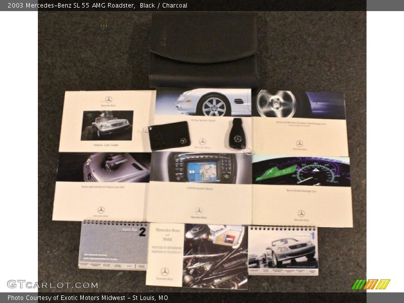 Black / Charcoal 2003 Mercedes-Benz SL 55 AMG Roadster