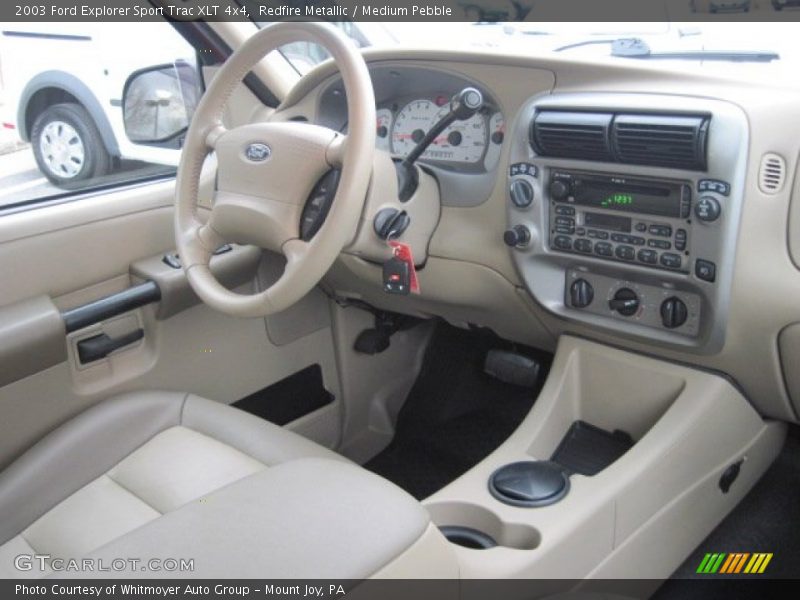 Redfire Metallic / Medium Pebble 2003 Ford Explorer Sport Trac XLT 4x4