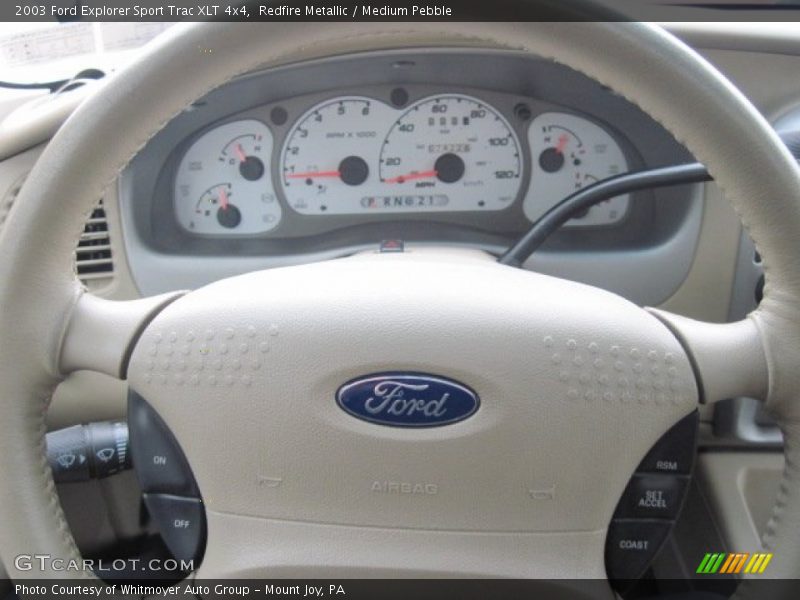 Redfire Metallic / Medium Pebble 2003 Ford Explorer Sport Trac XLT 4x4