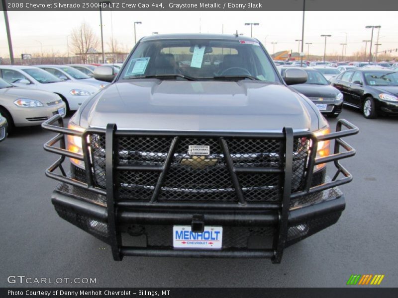 Graystone Metallic / Ebony Black 2008 Chevrolet Silverado 2500HD LTZ Crew Cab 4x4
