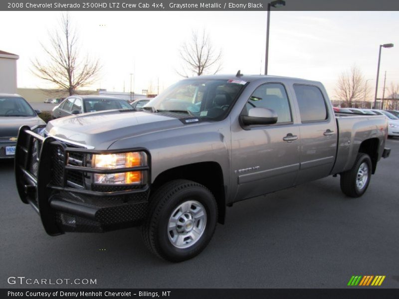 Graystone Metallic / Ebony Black 2008 Chevrolet Silverado 2500HD LTZ Crew Cab 4x4