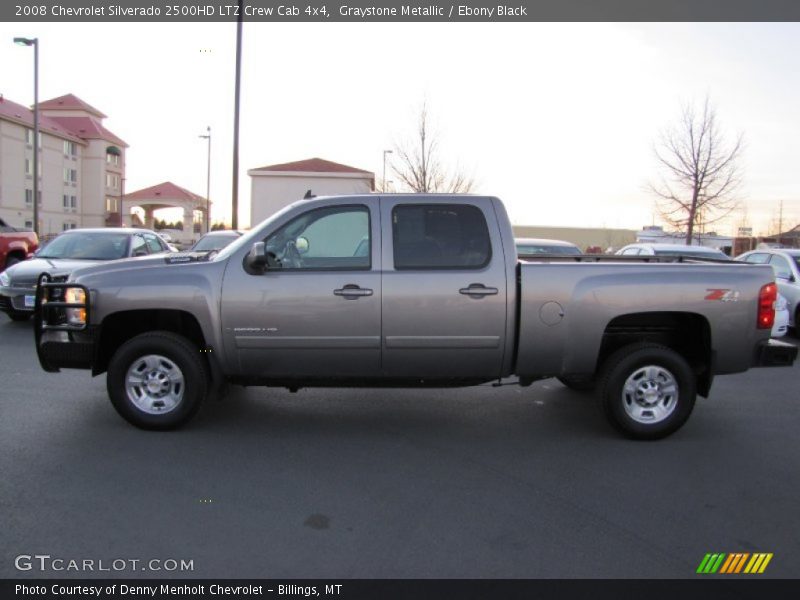 Graystone Metallic / Ebony Black 2008 Chevrolet Silverado 2500HD LTZ Crew Cab 4x4