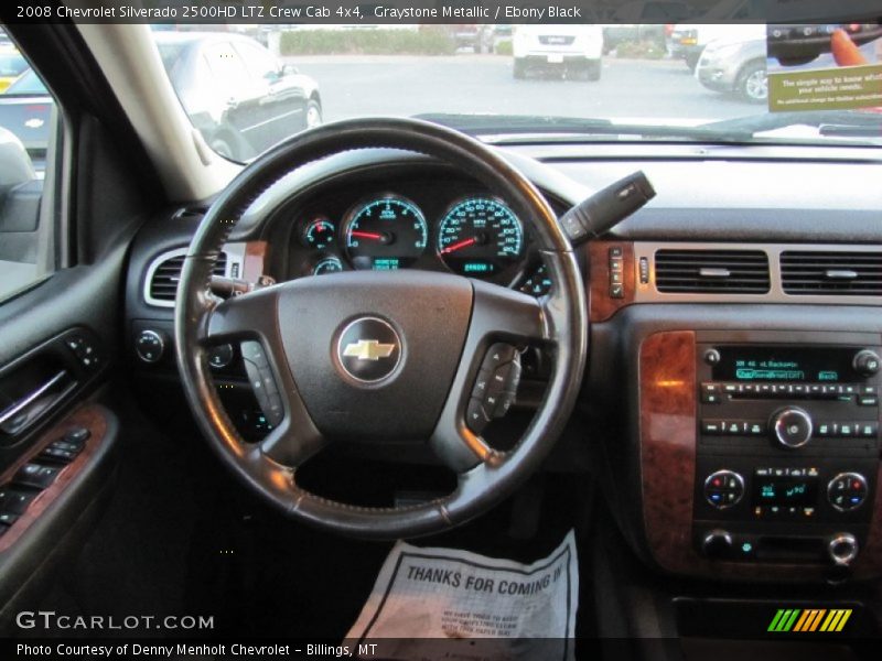 Graystone Metallic / Ebony Black 2008 Chevrolet Silverado 2500HD LTZ Crew Cab 4x4