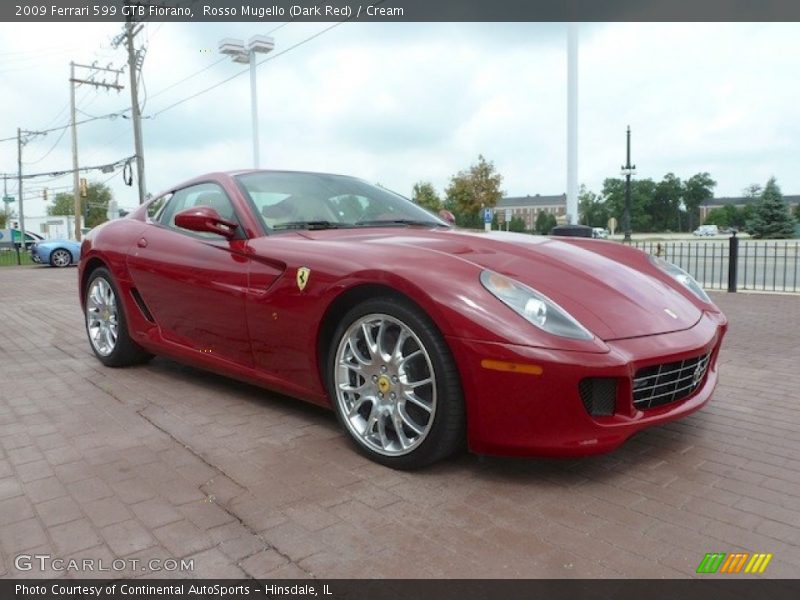 Rosso Mugello (Dark Red) / Cream 2009 Ferrari 599 GTB Fiorano