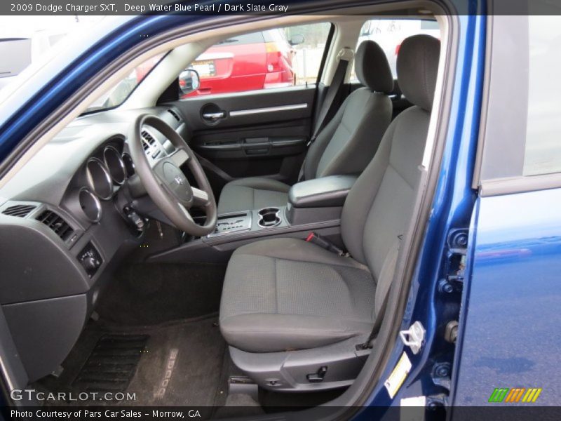 Deep Water Blue Pearl / Dark Slate Gray 2009 Dodge Charger SXT