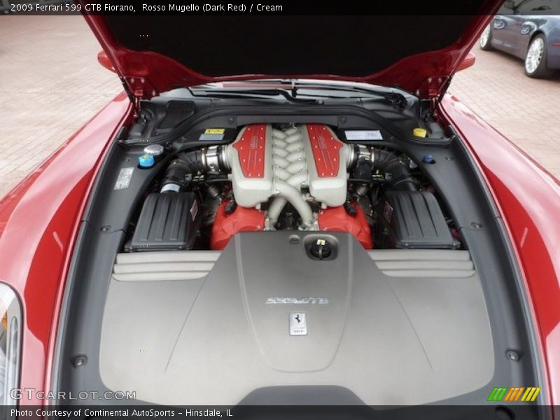  2009 599 GTB Fiorano  Engine - 6.0 Liter DOHC 48-Valve VVT V12