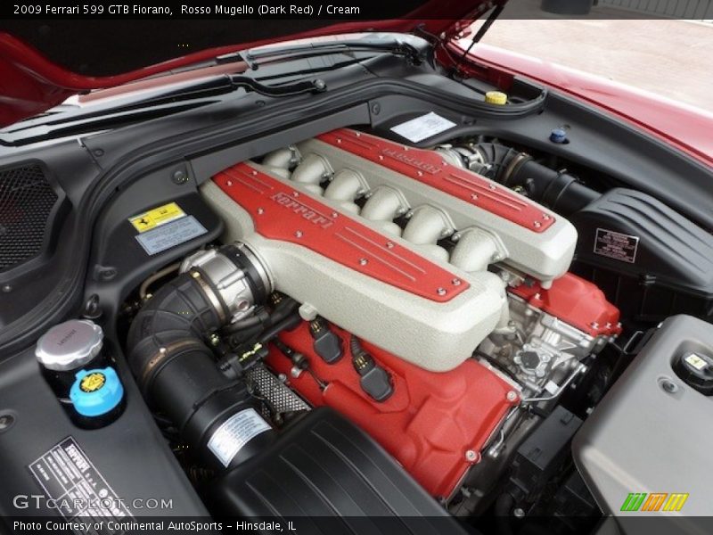  2009 599 GTB Fiorano  Engine - 6.0 Liter DOHC 48-Valve VVT V12