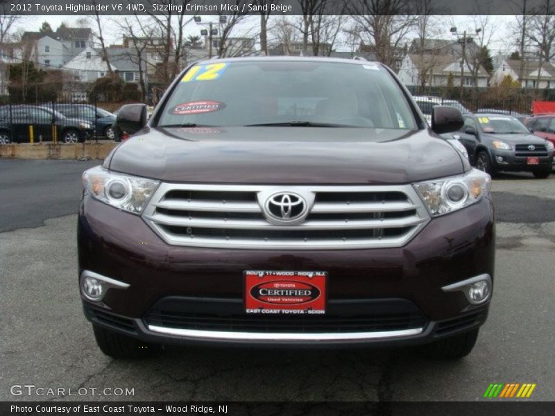 Sizzling Crimson Mica / Sand Beige 2012 Toyota Highlander V6 4WD