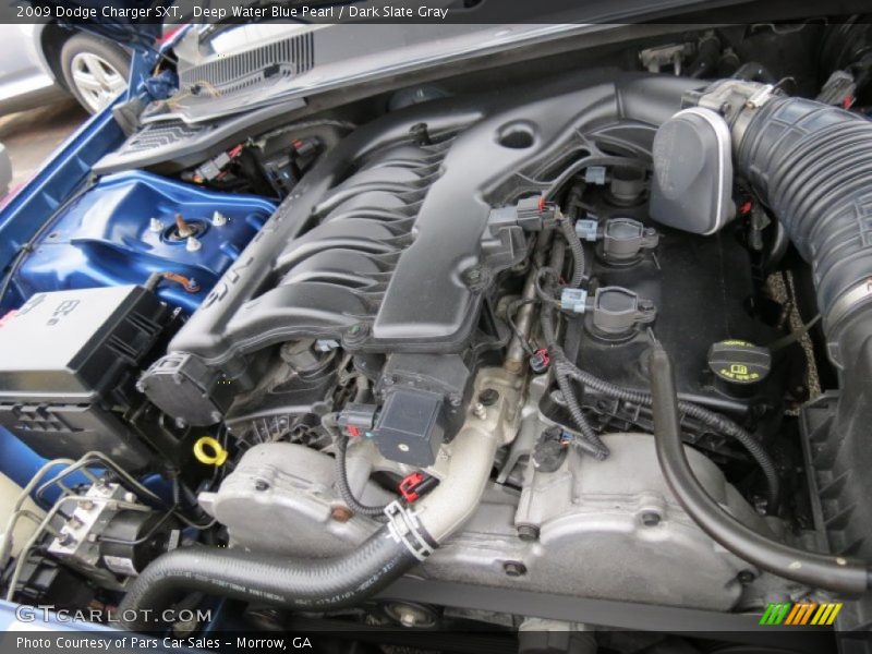 Deep Water Blue Pearl / Dark Slate Gray 2009 Dodge Charger SXT