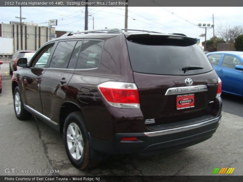 Sizzling Crimson Mica / Sand Beige 2012 Toyota Highlander V6 4WD