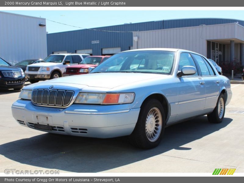Light Blue Metallic / Light Graphite 2000 Mercury Grand Marquis LS